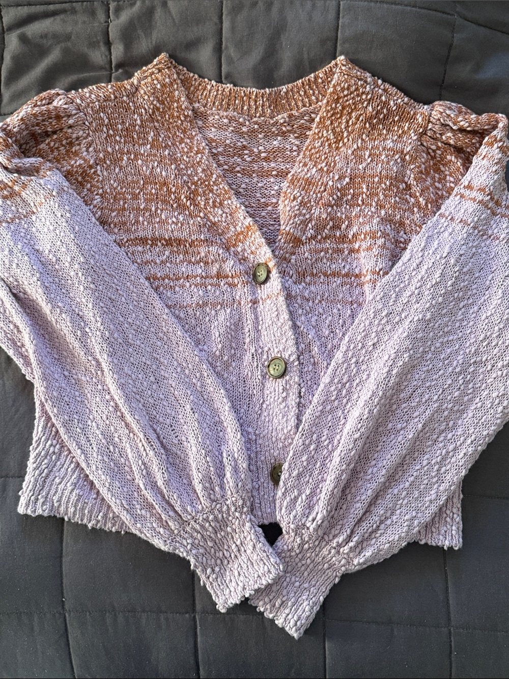 J. Crew Lavender Knit Cardigan Duo